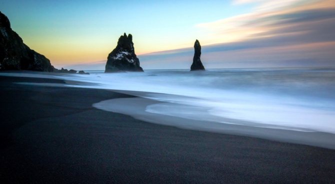 Черный пляж в исландии