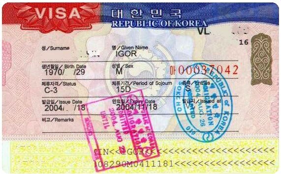 Долговременная виза в Южную Корею