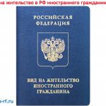 Как выглядит вид на жительство в РФ иностранного гражданина
