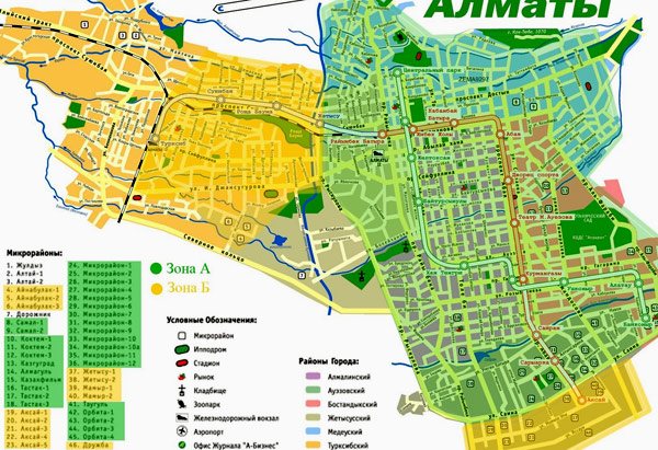 Almaty map