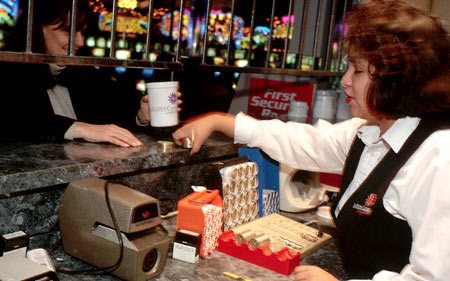 Cashier in a Cyprus casino