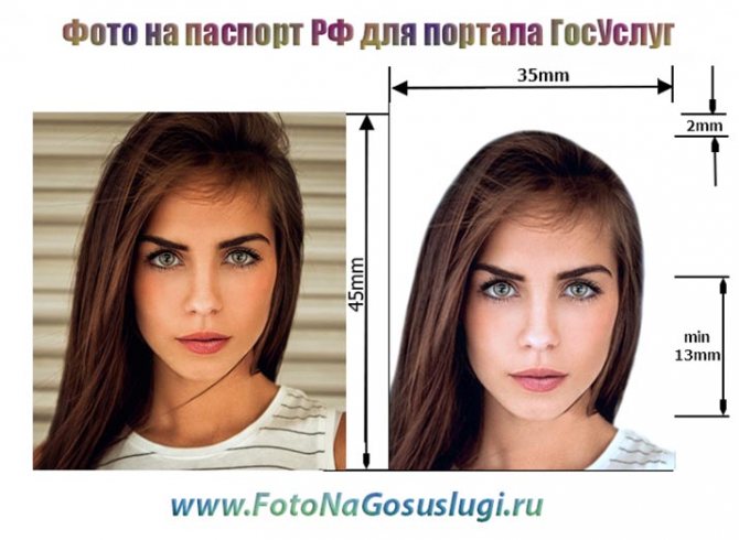 Russian passport photo processing for the State Services portal