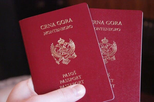 Montenegro passport