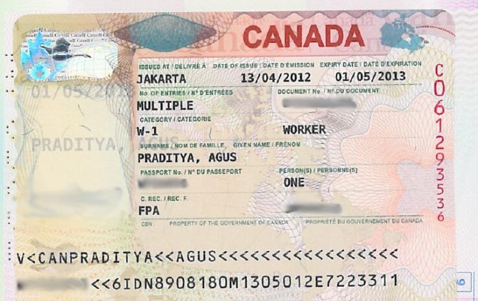 Work visa to Canada