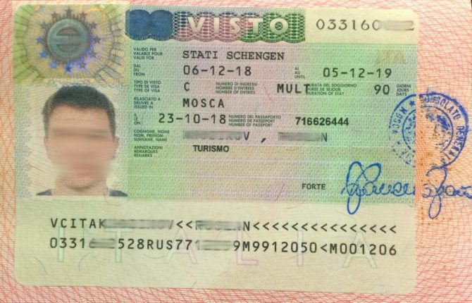 Schengen visa to Italy