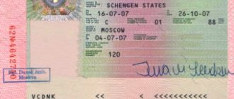 This is what a visa to Denmark looks like