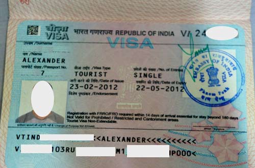 tourist visa india
