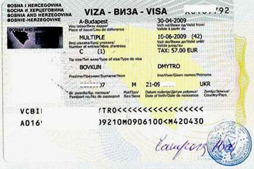 Visa to Bosnia and Herzegovina
