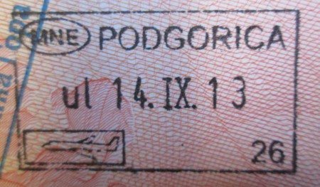 Visa to Montenegro