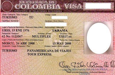 Colombia visa
